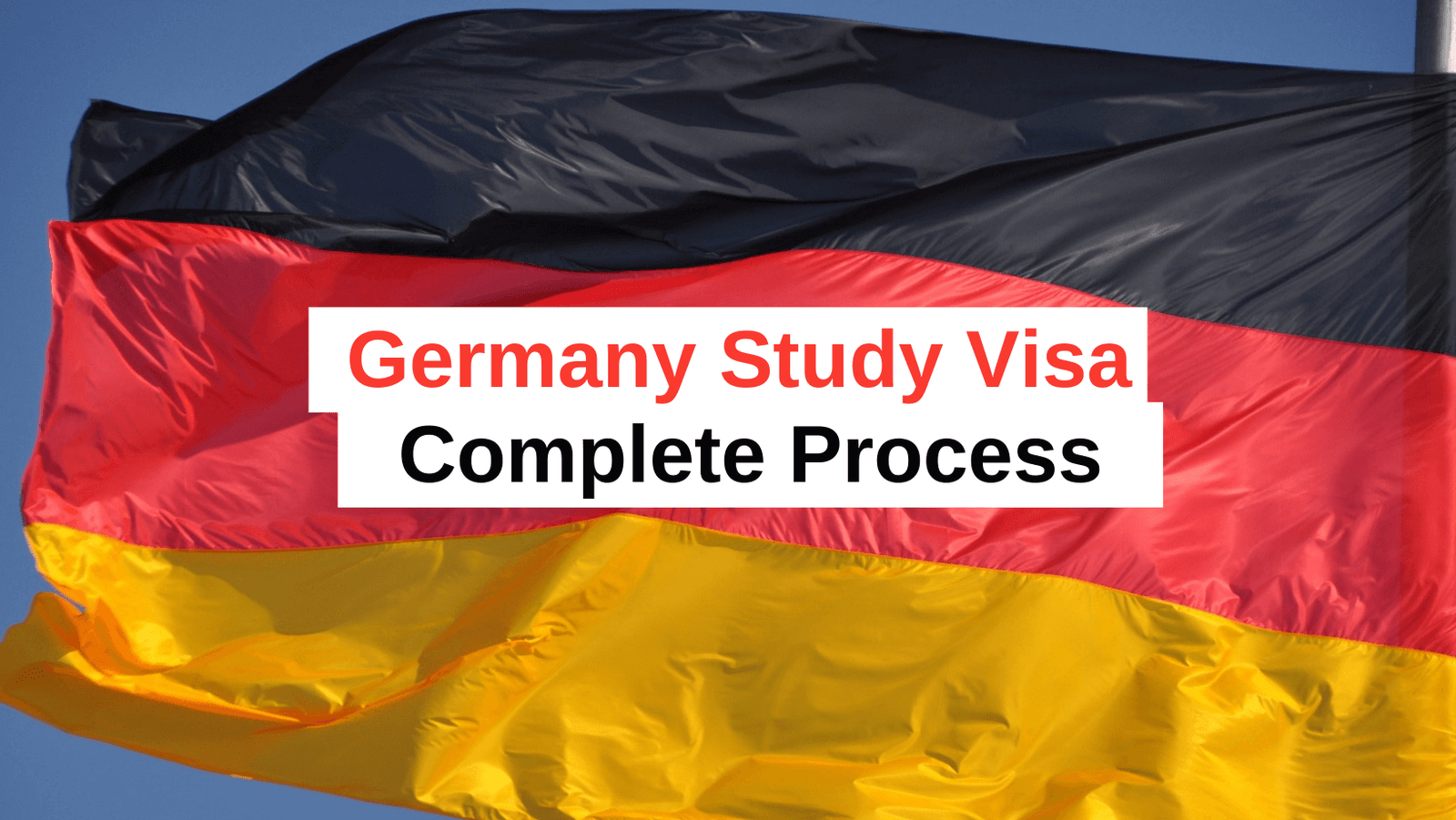 Germany Study Visa. complete process for german study visa